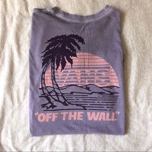 Lavender beach sunset VANS t shirt